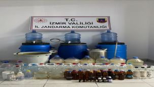 İzmir'de kaçak içki operasyonu