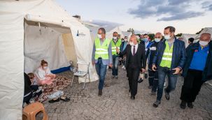 İzmir’de son çadır da bugün kaldırıldı