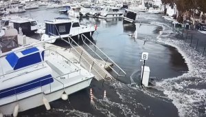İzmir'deki tsunaminin yeni görüntüleri ortaya çıktı