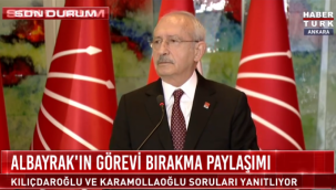 Kılıçdaroğlu'ndan Berat Albayrak'ın istifası hakkında ilk açıklama