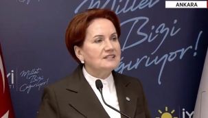 Meral Akşener: Tek kişinin iki dudağının arasında bir ülke, biz seçim istiyoruz