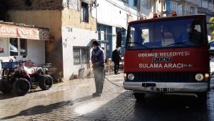 Ödemiş’te temizlik ve dezenfeksiyon seferberliği