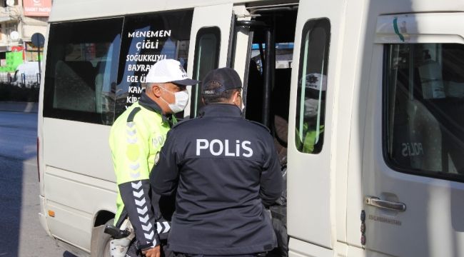 Vakaların arttığı İzmir'de toplu taşıma araçlarına denetim