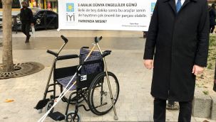 Başkan Akan'dan engelliler için 'sessiz eylem'