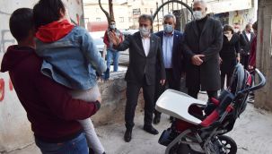 Bornova Belediyesi'nden engelli çocuklara özel puset