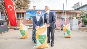 Büyükşehir'den küçükbaş hayvan üreticisine yem desteği