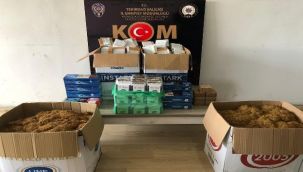 O ilde kaçak tütün operasyonu düzenlendi