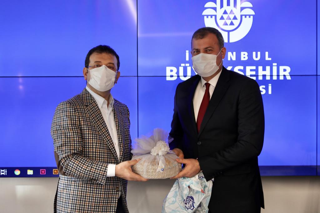 Başkan Duran İmamoğlu'nun misafiri oldu