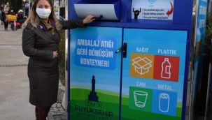 Büyükşehir'den geri dönüşüme destek: Ambalaj atıkları için konteynerler yerleştiriliyor
