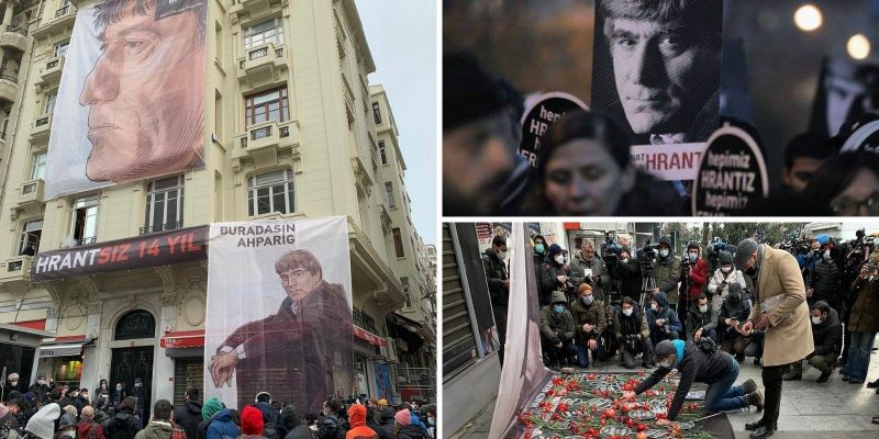 Hrant Dink katledilişinin 14’üncü yılında anıldı 