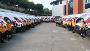 İzmir'de 30 yeni ambulans hizmete girdi