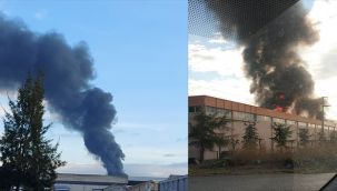 İzmir'de dev yangın paniği! Depoda başlayan yangın iki fabrikaya sıçradı