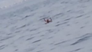 Aranması olan adam, gözaltına alınmamak için denize atladı!