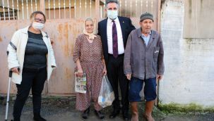 Başkan Sandal'dan sel mağduru vatandaşlara ziyaret: 'İyi günde de kötü günde de yanınızdayız'