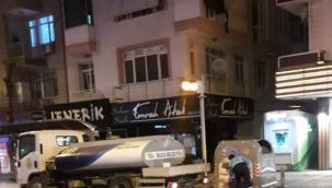 Buca’da çöp konteynerlerine hijyen operasyonu