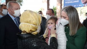 Erdoğan'dan Ayda bebeğe ziyaret