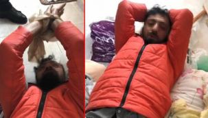 Hırsızlık için girdiği villada uyuyakaldı, bağlanarak yakalandı