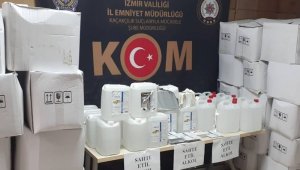 İzmir'de sahte alkol operasyonu 
