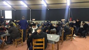 Menderes'te kumar baskını; 168 hakkında işlem yapıldı