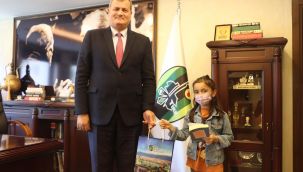 Başkan Duran'a hayalini mektupla anlattı