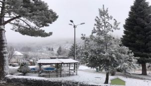 İzmir'in Çatısı'na beyaz örtü