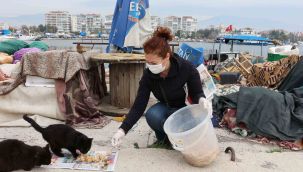 Karşıyaka'da can dostlara beslenme desteği