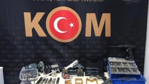 Kuru sıkıdan bozma tabanca yapan şüpheli yakalandı