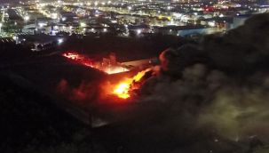 Tuzla'daki bir fabrikada korkutan yangın! 