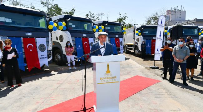 Büyükşehir’den Buca’ya 28 araçlık filo desteği