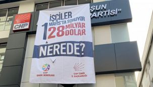 CHP İzmir’e yeniden pankart müdahalesi