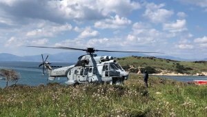 Düşen askeri eğitim uçağında sağ kurtulan pilotlar hastaneye sevk edildi