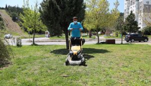 Gaziemir’in parklarında bahar hazırlığı tam gaz