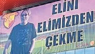 Başkan Sepil için stada pankart asıldı
