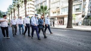 Başkan Soyer, Talatpaşa Bulvarı’ndaki asfalt çalışmalarını inceledi