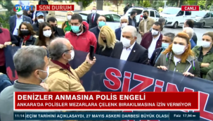 CHP'lilere 'üç fidan' anmasında polisten müdahale!