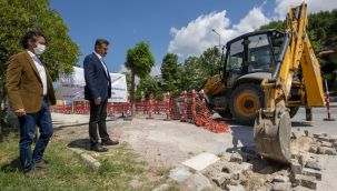 Dikili'ye doğalgaz müjdesi: İlk kazma vuruldu