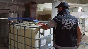 İzmir'de 3 bin 500 litre sahte etil alkol ele geçirildi