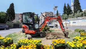 Buca’nın parklarında bahar zamanı