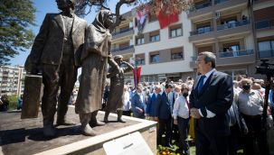 Konak'ta Mübadele Parkı ve Anıtı açıldı