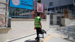 Konak'ta okullara LGS dezenfeksiyonu