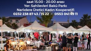 Narlıdere’nin 'Gece Pazarı' açılıyor!