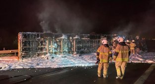 Kaza sonrası tır alev aldı, sürücü yanarak can verdi