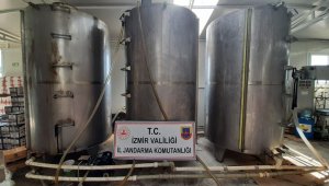 Sahte sıvı yağ imalathanesine baskın