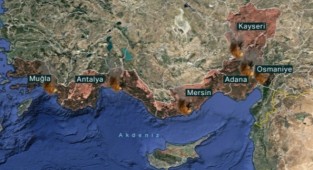 Türkiye'nin Güney hattı alev alev