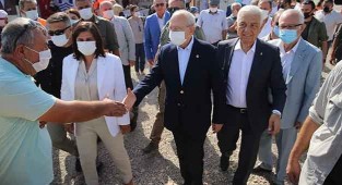 CHP'li başkanlar Muğla'da yangın bölgesinde