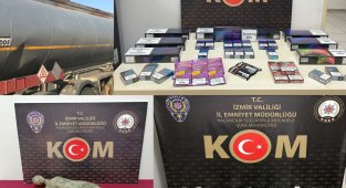 İzmir'de piyasa değeri 2 milyon lira olan kaçak ürün ele geçirildi
