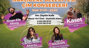 Narlıdere'de çim konserleri başlıyor!