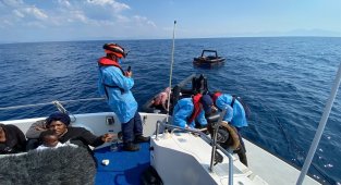 İzmir açıklarında 28 düzensiz göçmen kurtarıldı