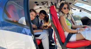 İzmir'de helikopterler öğrenciler için havalandı