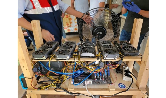 İzmir'de kripto para üretim makinesi operasyonu